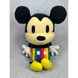 Yogibo Mickey Mouse Rainbow Squishie Plush Pillow 19" EPS Beads 2021